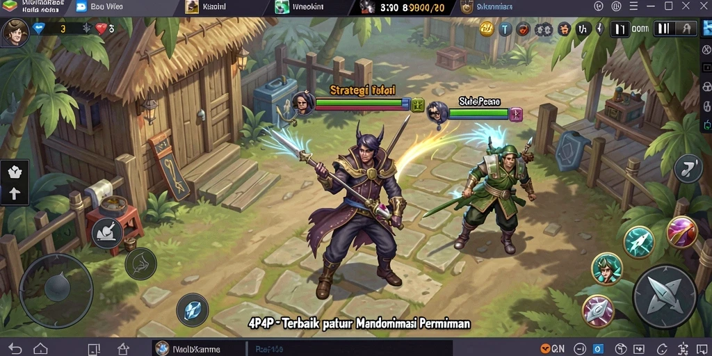 Gameplay strategis yang menantang di 4P4P.
