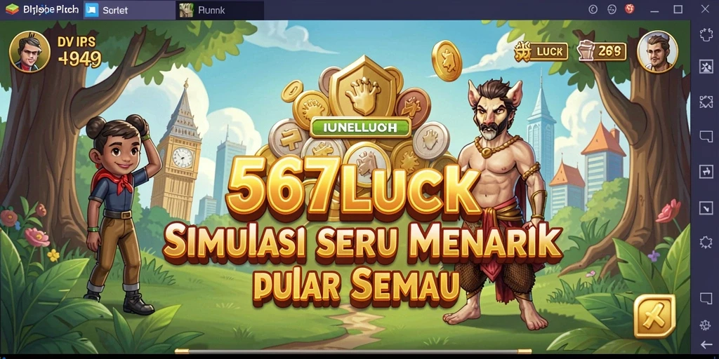 Screenshot utama menampilkan gameplay simulasi yang menawan.