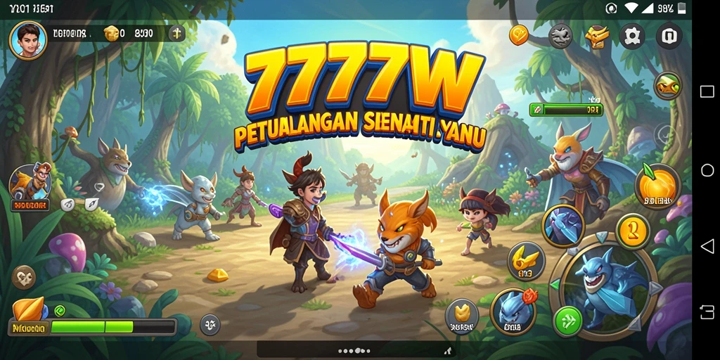 Tampilan menarik dari gameplay petualangan di 7777W.