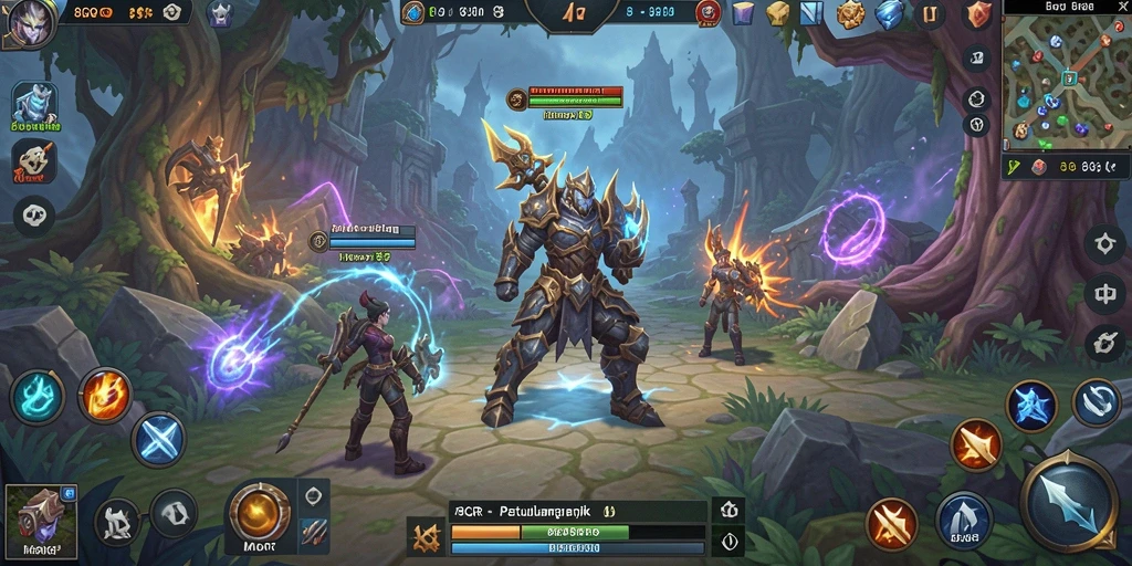 Tampilan seru dari gameplay MMORPG yang mendebarkan.