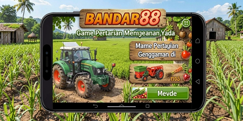Tangkapan layar dari gameplay BANDAR88 menampilkan kebun yang subur.