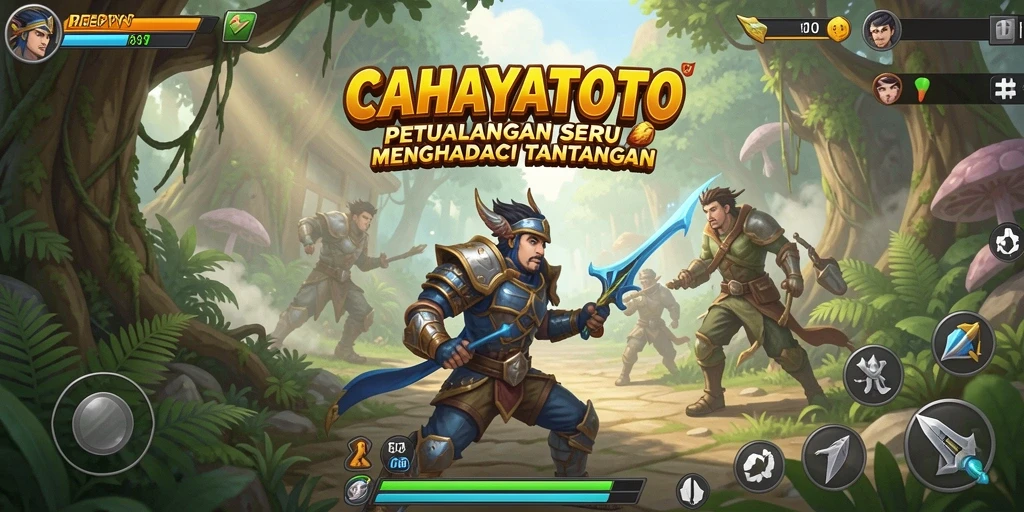 Tampilan gameplay seru dalam CAHAYATOTO yang menantang.