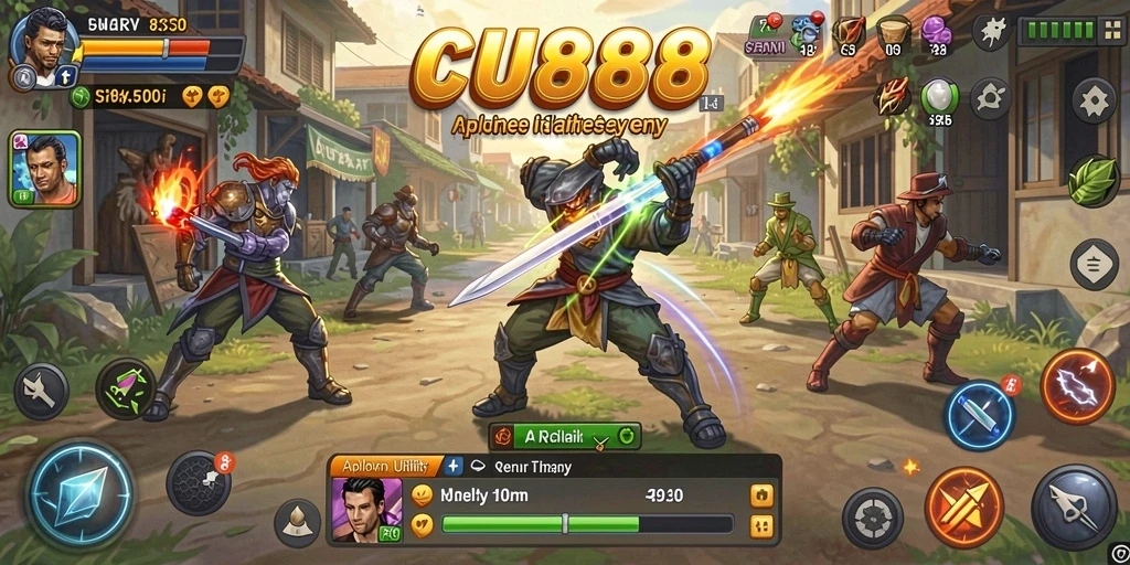 Screenshot tampilan antarmuka CU888 yang intuitif dan mudah digunakan.