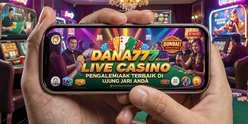 Screenshot DANA777 menampilkan gameplay Live Casino yang mendebarkan dan interaktif.