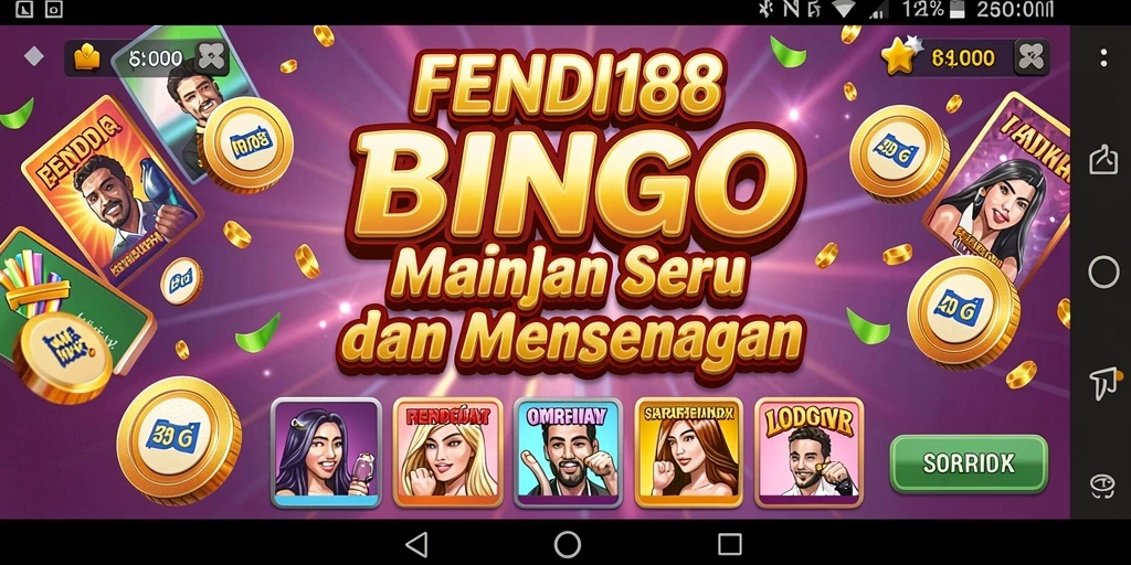 Screenshot gameplay FENDI188 menampilkan momen seru saat bermain Bingo.
