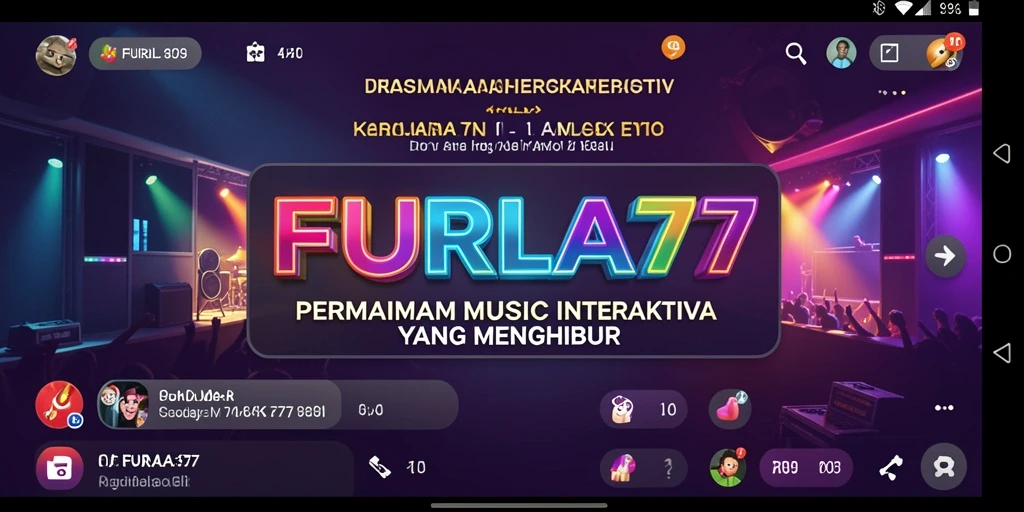 Tampilan menarik dari gameplay FURLA77 yang penuh musik.