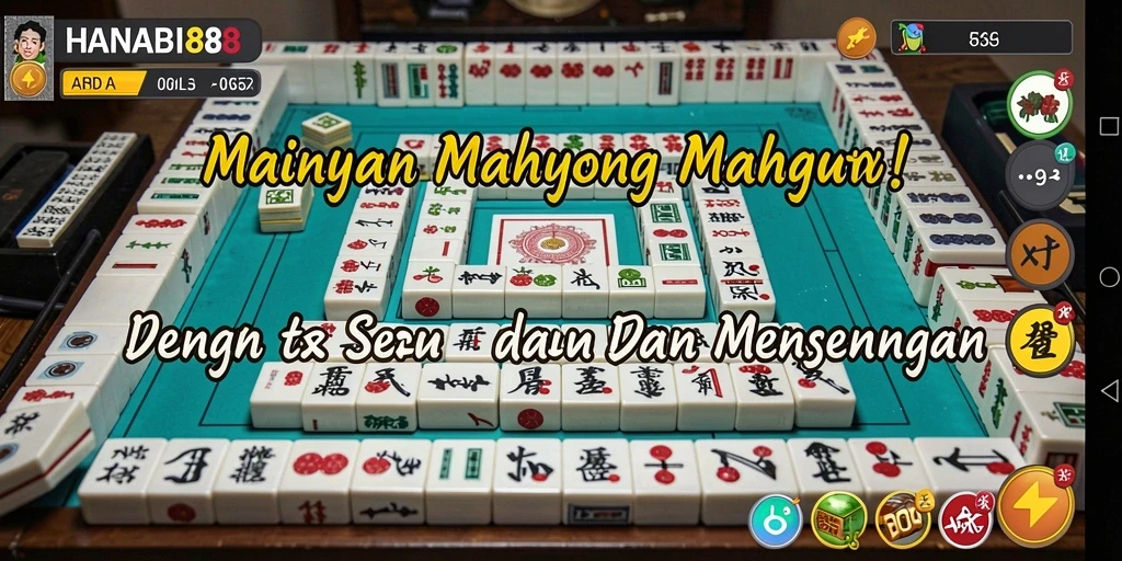 Tampilan gameplay menarik dari <strong>HANABI88</strong> yang menunjukkan aksi Mahjong.