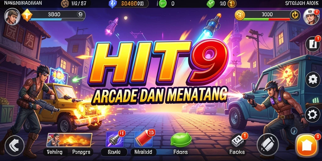Screenshot HIT9 menampilkan aksi intens dan gameplay seru.