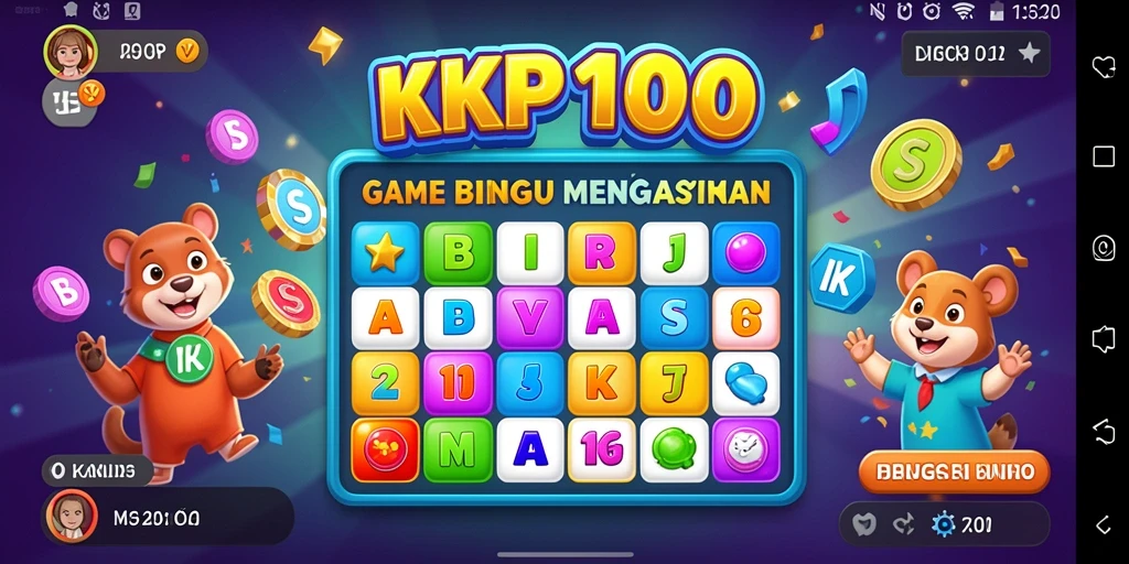 Tampilan gameplay KPK100 yang seru dan interaktif dalam permainan Bingo.