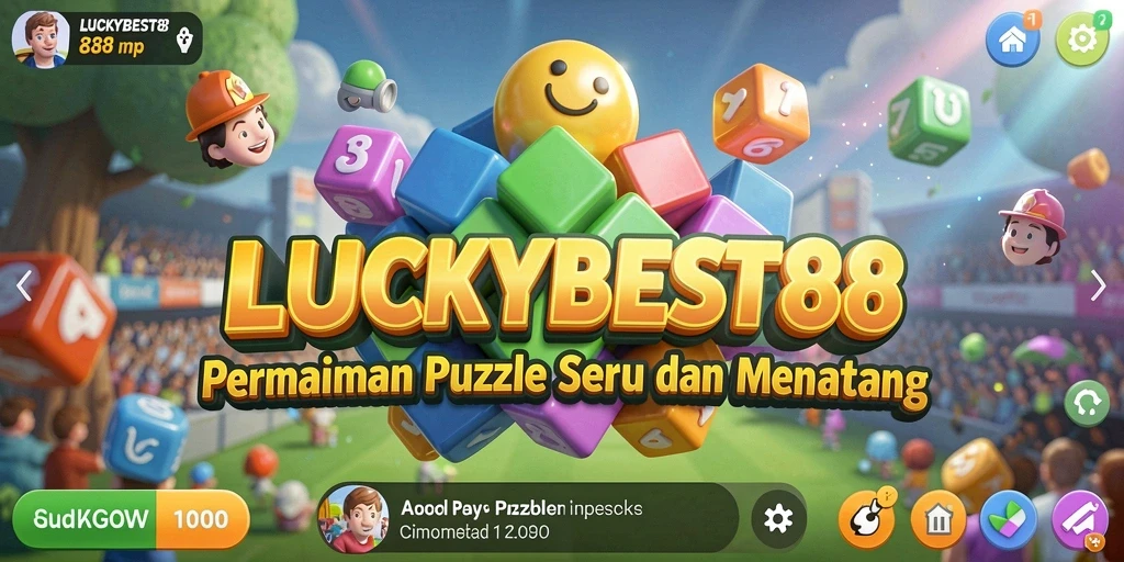 Tampilan gameplay seru dari LUCKYBEST88 dengan teka-teki yang menantang.