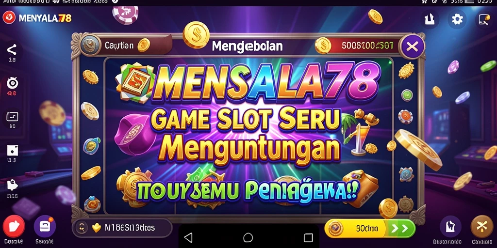 Tampilan gameplay mendebarkan di MENYALA78 dengan berbagai slot menarik.