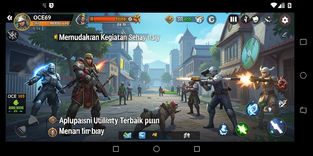Tampilan antarmuka OCE69 yang sederhana dan fungsional.