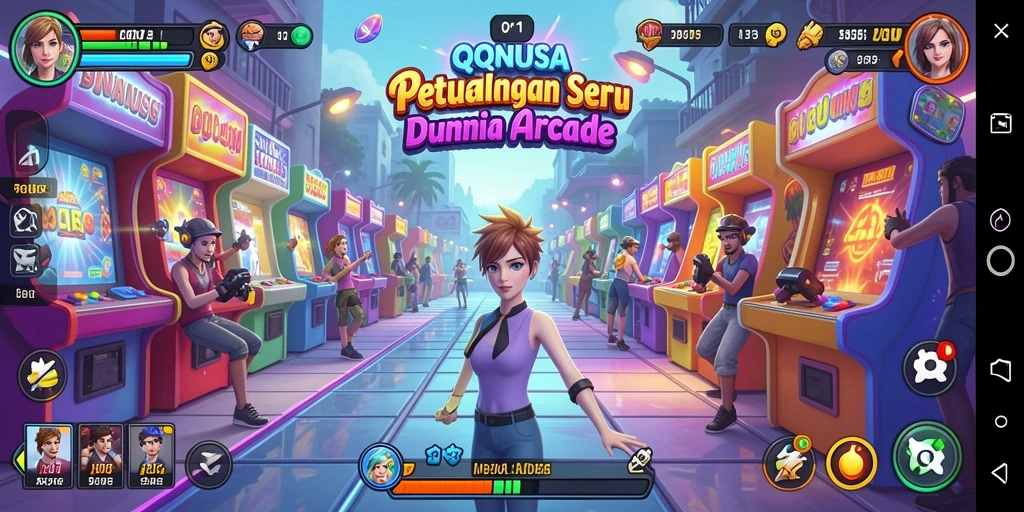 Tampilan gameplay seru dalam QQNUSA dengan tantangan menarik.