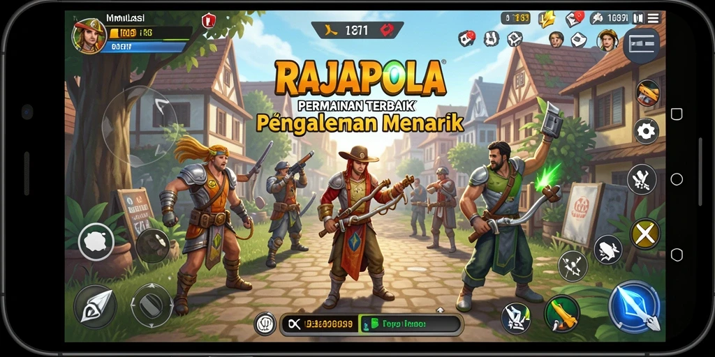 Tampilan menarik dari gameplay RAJAPOLA menampilkan pengalaman simulasi yang mendalam.