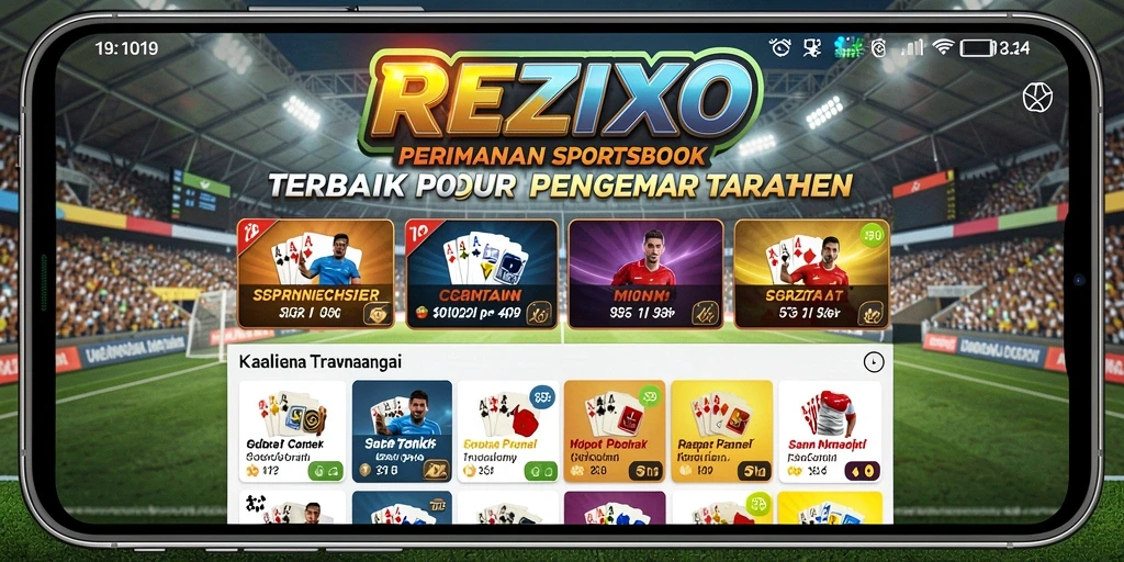 Tampilan gameplay Sportsbook yang menarik dan interaktif di REZIXO.