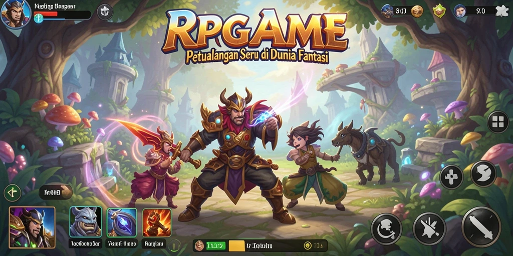 Tampilan gameplay dari RPGAME yang menakjubkan dan penuh aksi.