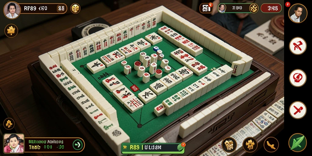 Screenshot gameplay menarik dari game Mahjong RR89.