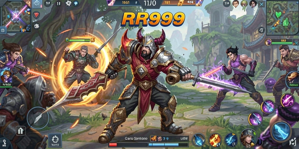 Tangkapan layar gameplay yang menunjukkan aksi seru dalam RR999.