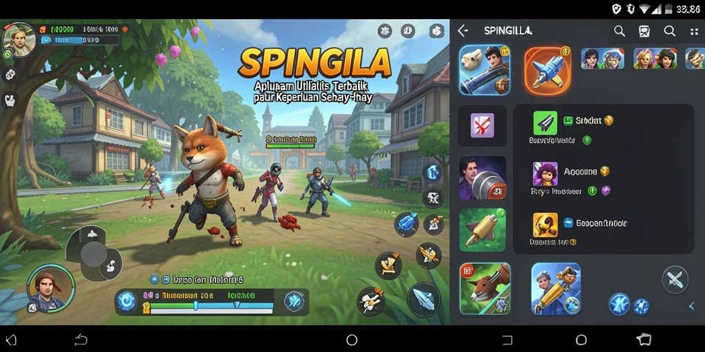 Tampilan aplikasi SPINGILA yang user-friendly saat digunakan.