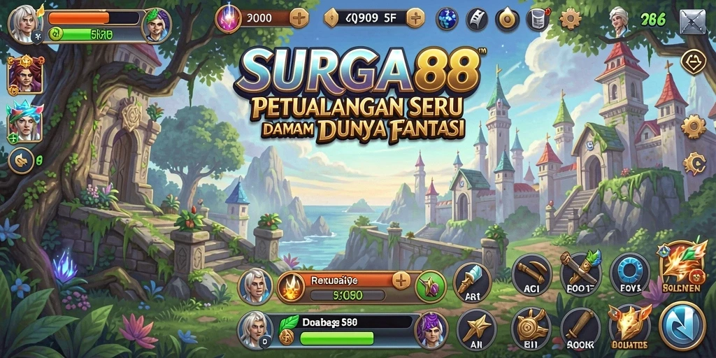 Tampilan gameplay seru di SURGA88 dengan petualangan yang tak terlupakan.