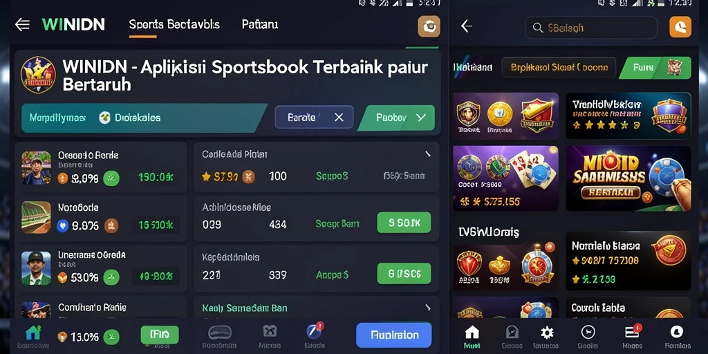 Tampilan screenshot utama WINIDN yang menampilkan taruhan olahraga.